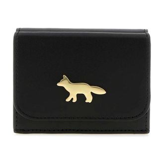 Maison Kitsun&eacute; Edie Compact Wallet - - Accessories - Donna - Nero - ONE SIZE