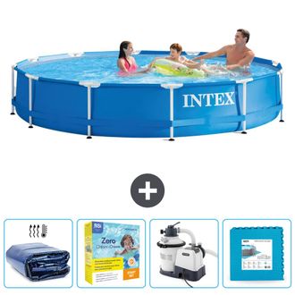Intex Piscina Con Estructura Redonda - 366x76 Cm - 5-piezas Scb67