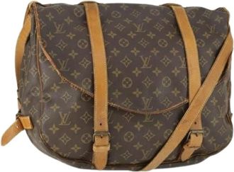 Louis Vuitton Pre-owned Cross Body Bags, female, Brown, Size: ONE SIZE Pre-owned Canvas Cross Body Bag
