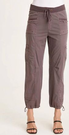 Xcvi Jannik Poplin Cinch Hem Cargo Pants In Virtuoso