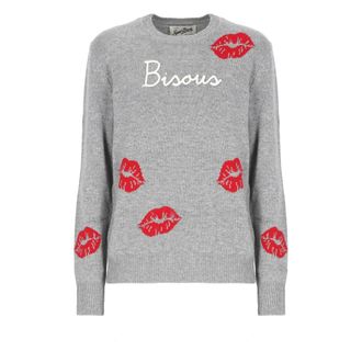 Saint Barth Dames, Truien, Grijs, Maat: M Wol