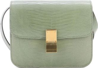 Celine Classic Box Bag Lizard Teen shoulder bag - Groen