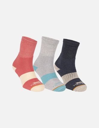 Trespass Womens Trespass Womens/Ladies Wendall Socks (Pack of 5) - Black - Size: 3/3.5/4/4.5/5/5.5/6