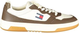 Tommy Hilfiger Polyurethaan Sneaker - Heren - Sneakers - Wit - 43 EU - Leer - Schoenen