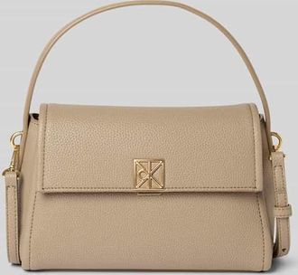Calvin Klein Handtasche mit Label-Applikation in Beige, Gr&ouml;&szlig;e 1