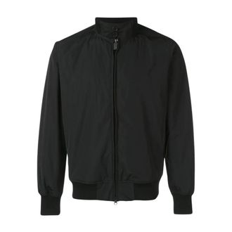 Aspesi Bomber Jackets, male, Black, Size: M Satin Bomber Jacket