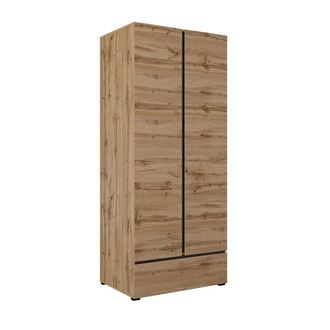 Petits Meubles Armario 2 puertas 1 caj&oacute;n paneles laminados madera