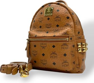 MCM Mcm Brown Leather Sling Bag (Pre-Owned)