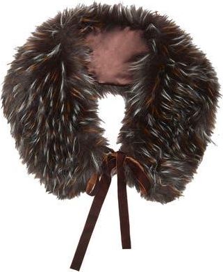 Saachi Faux Fur Shawl in Brown Multi at Nordstrom Rack