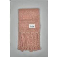 Jil Sander Logo Patch Fringe-Detailed Scarf