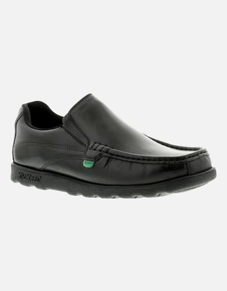 Kickers Mens Kickers Mens Shoes Work School Fragma Slip 3 Am Leather Slip On black UK Size - Size: 10.5