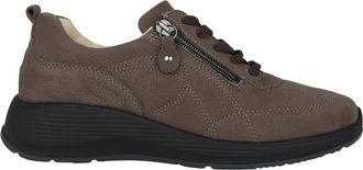 Waldl&auml;ufer Brede pasvorm damessneakers - Grijs - Dames - Sneakers - Grijs - 38 EU - Leer - Schoenen