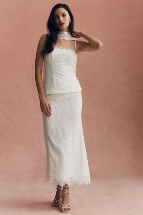Mare Mare Top and Maxi Skirt Lace Set