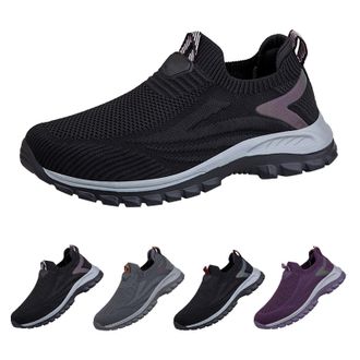 Generic Mens Trainers, Slip-On Trainers, Lightweight Walking Shoes, Comfortable Fitness Shoes, Breathable Sports Shoes, Sporty Leisure Shoes, Non-Slip Slip-On