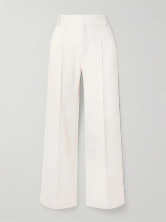 D'Estr&euml;e Paris Pantaloni A Gamba Dritta In Denim Con Pinces Yoshitomo - Ecru