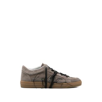 Santha Love Cut Frayed Lace-up Sneakers