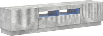 vidaXL Cabinet De Tv Led De 5 Piezas Gris Hormig&oacute;n Vidaxl