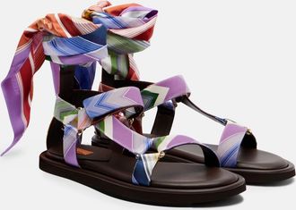 Missoni Maud Chevron twill sandals