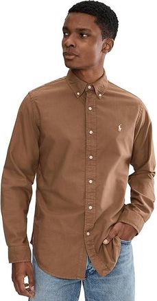Polo Ralph Lauren Classic Fit Garment-Dyed Oxford Shirt Mens Clothing Ralph Lauren Brown : 2XL, Cotton