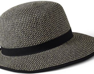 Lands End Facesaver Sun Hat in Black/natural at Nordstrom, Size Large