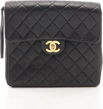 Chanel Black Leather Backpack (Pre-Owned)