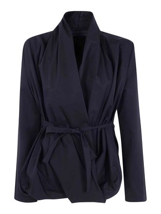 Maria Calderara Drapped Shirtcotton Twill Drapped Shirt