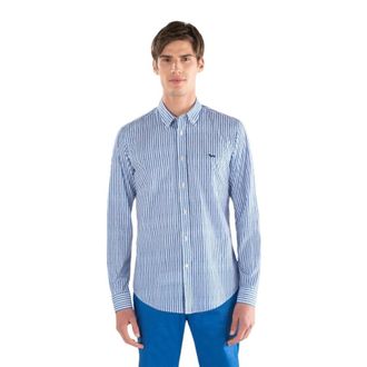 Harmont & Blaine Casual overhemd - Heren - Casual Overhemden - Blauw - S - Katoen - Overhemden