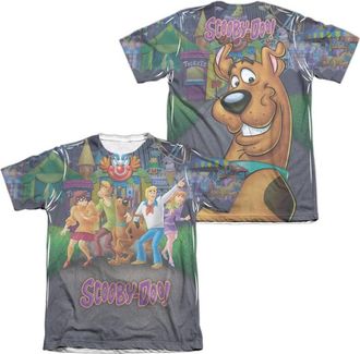 Gildan Scooby Doo Amusement Park (Front/Back Print) Adult Poly/Cotton Short Sleeve Tee / T-Shirt