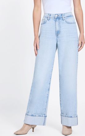 Guess Kienen 90s High-Rise Relaxed Wide Cuffed Jeans