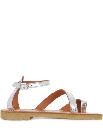 K.Jacques Anaelle metallic strappy sandals - Silver