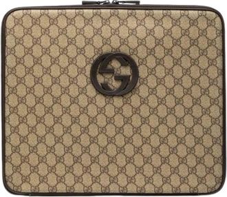 Gucci Pre-owned Stoffen Clutch - Dames - Vintage Tassen - Beige - ONE Size - Vintage