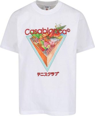 Casablanca Tennis Club Icon T-Shirt White
