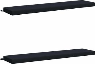 vidaXL Cojines Para Banco De 2 Piezas Soest 2 Uds. 100% Poli&eacute;ster Vidaxl