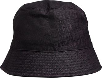 Dolce & Gabbana Black Wide Brim Nylon Bucket Mens Hat
