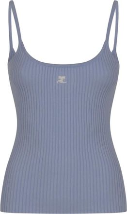 Courr&egrave;ges Donna, Top, Blu, M, new