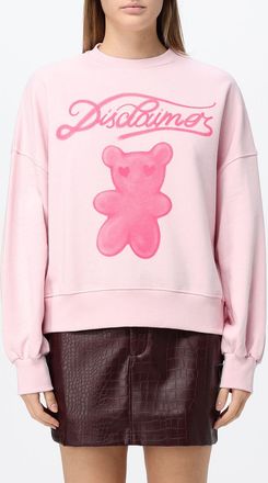 Disclaimer Felpa girocollo relaxed fit in cotone con stampa teddy bear