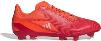 adidas Mens Adizero Rs15 Ultimate Adults Soft Ground Rugby Boots in Red/Whte/Orng - Size UK 13.5