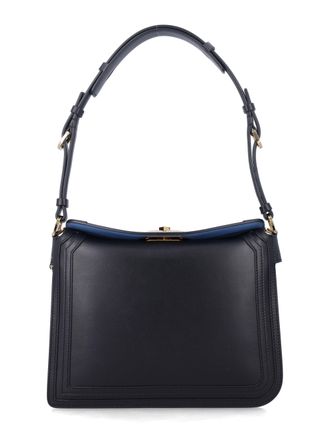 Lanvin Compagnon Small Asymmetric Leather Shoulder Bag