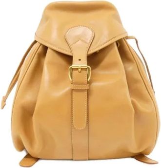 Gucci Pre-owned Backpacks, female, Beige, Size: ONE SIZE Pre-owned Leather gucci-bags