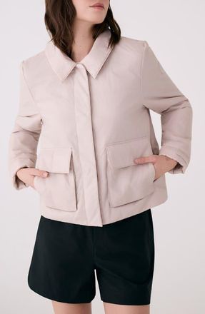 Lole Dani Water Repellent Insulated Crop Jacket in Abalone at Nordstrom, Size Xx-Small