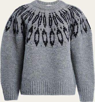 Altuzarra Coleman Fair Isle Wool Crewneck Sweater