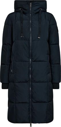 Mos Mosh Navy Square Down Coat Jas - Dames - Dons jassen - Blauw - XS - Polyester - Jassen