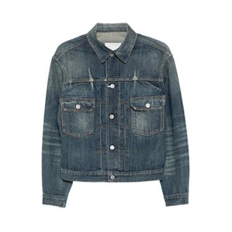 Maison Margiela Denim Jackets, female, Blue, 2XS, Denim Jacket