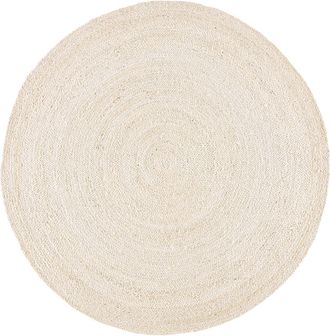 La Redoute Interieurs Rond tapijt in gebleekte jute, Aftas