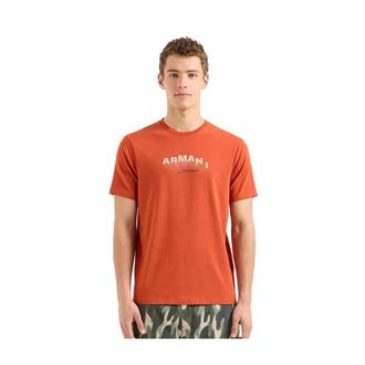 A|X Armani Exchange Korte Mouw Modieuze T-shirt - Heren - T-shirts - Oranje - L - Tops