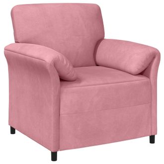vidaXL Sof&aacute; De Una Plaza Rosa 88 X 83 X 95 Cm Terciopelo Vidaxl