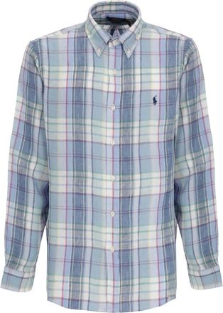 Ralph Lauren Overhemden, Heren, Veelkleurig, M, Linnen, YD Linen V1-Wvn Shirt