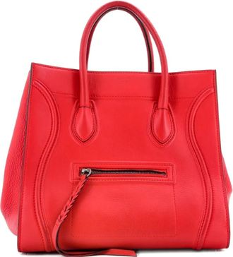 Celine Phantom Bag Grainy Leather Medium tote bag - Rood
