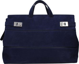 Ferragamo Blue Leather Womens Handbag