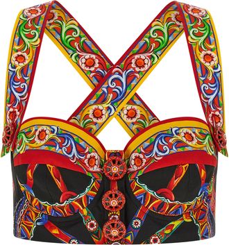Dolce & Gabbana Multicolor Cotton Womens Blouse